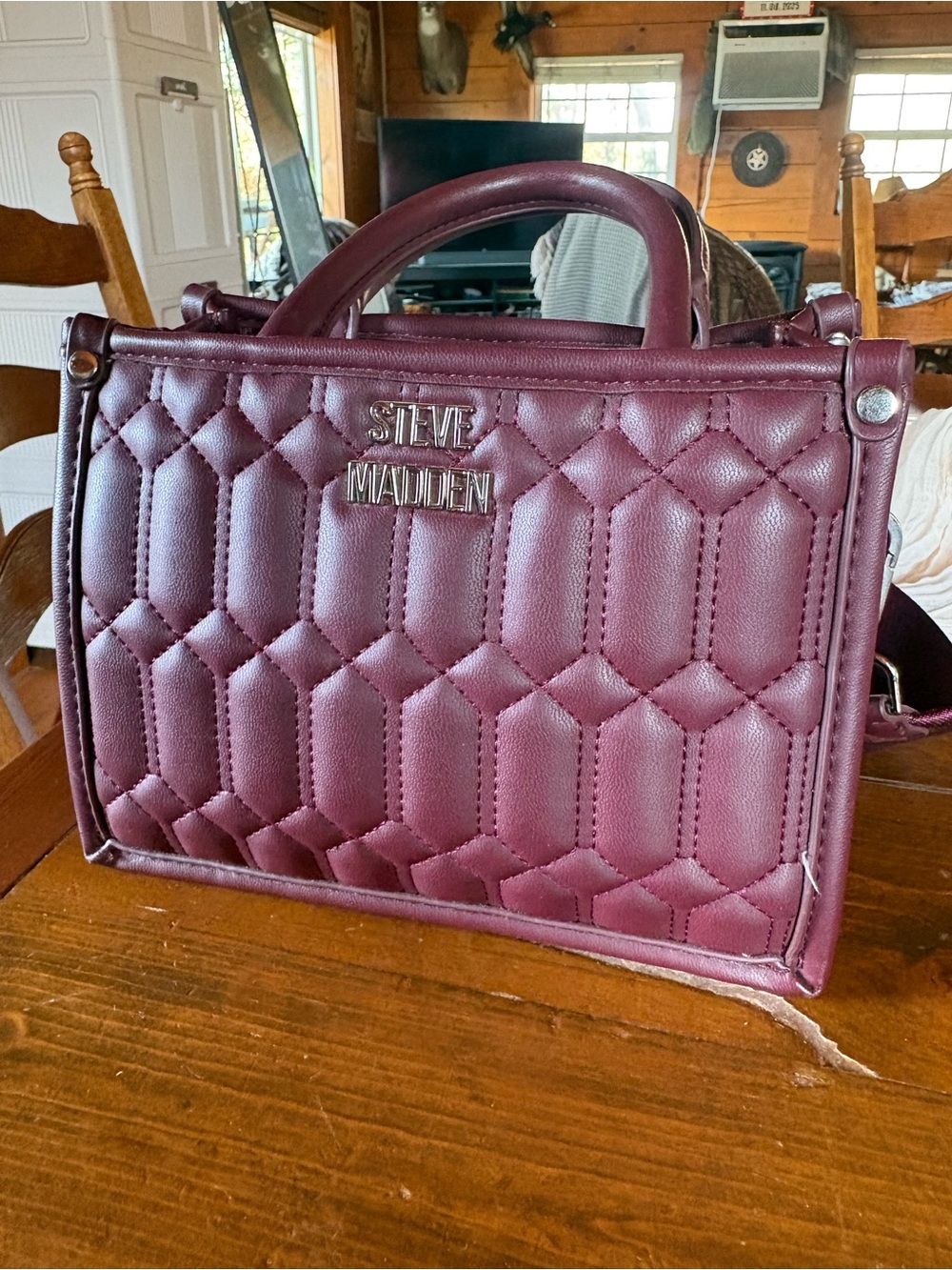 Steve Madden small handbag in Wine